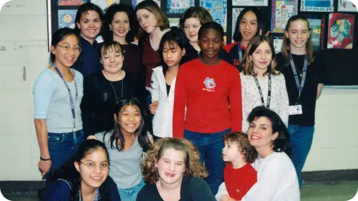 An early photo from the founding of Crossroads Kids Club