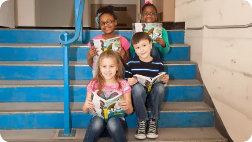 Children at one of the first Crossroads Kids Clubs
