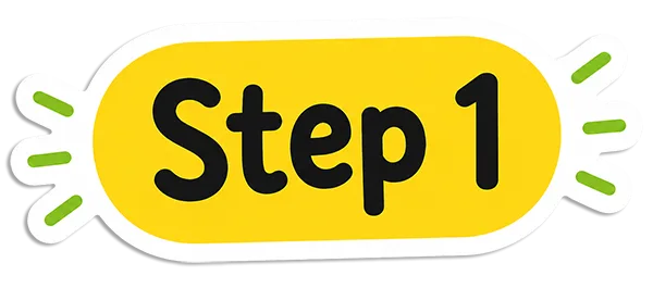 Step 1 sticker