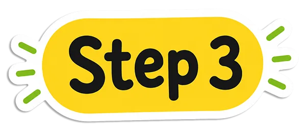 Step 3 sticker