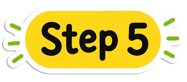 Step 5 Sticker